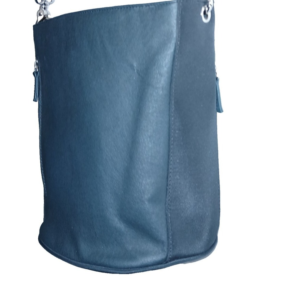 Gun Tote'n Mamas Women Bucket Tote Black Tumbled Leather GTM-19/BK Concealed - Picture 4 of 16